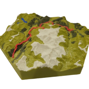 Médaille typographique  hexagonale