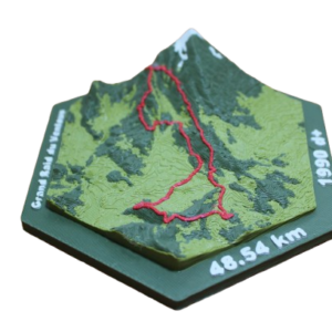 Médaille typographique hexagonale personnalisée